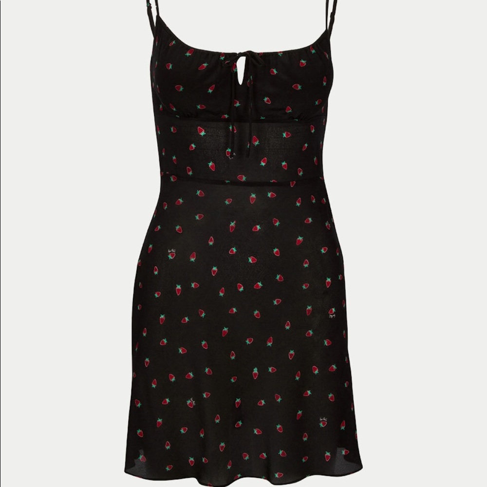 Realisation Par - Inez Dress black strawberry XS